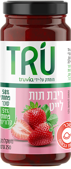 ריבת תות לייט 250 גרם